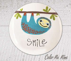 Redlands Sloth Smile Plate