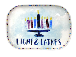 Redlands Hanukkah Light & Latkes Platter