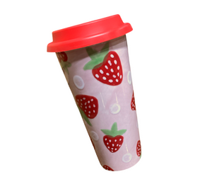Redlands Strawberry Travel Mug
