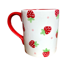 Redlands Strawberry Dot Mug