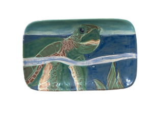 Redlands Swimming Turtle Plate