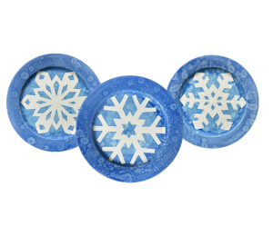 Redlands Paper Snowflake Plate